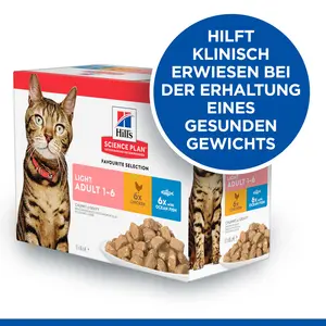 Hill's SCIENCE PLAN Light Adult Katzenfutter mit Huhn