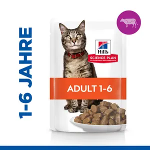 Hill's Science Plan Adult Katzenfutter mit Rind