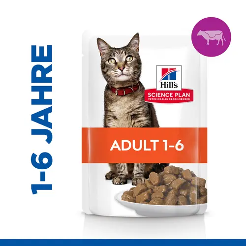 Hill's Science Plan Adult Katzenfutter mit Rind