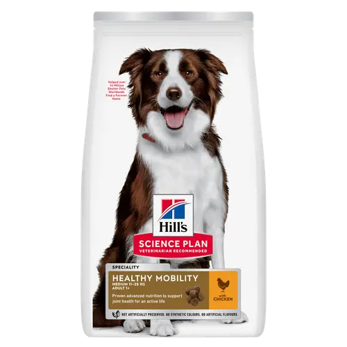 Hill's Science Plan Healthy Mobility Medium Adult Hundefutter mit Huhn