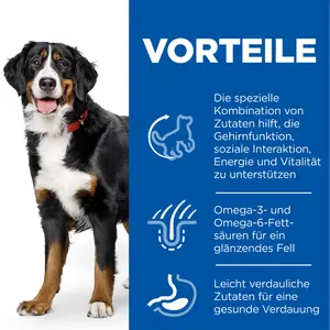 Hill's Science Plan Senior Vitality Large Breed Mature Adult Hundefutter mit Huhn & Reis