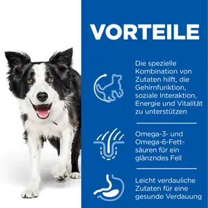 Hill's Science Plan Senior Vitality Medium Mature Adult Hundefutter mit Huhn & Reis