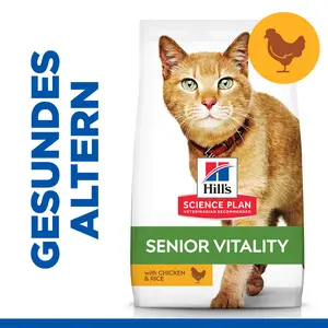 Hill's Science Plan Senior Vitality Mature Adult Katzenfutter mit Huhn & Reis
