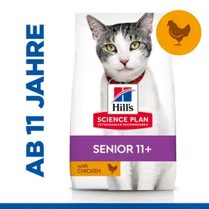 Hill's Science Plan Senior 11+ Adult Katzenfutter mit Huhn