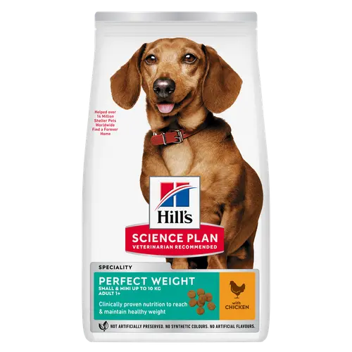 Hill's Science Plan Perfect Weight Small & Mini Adult Hundefutter mit Huhn