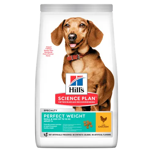 Hill's Science Plan Perfect Weight Small & Mini Adult Hundefutter mit Huhn