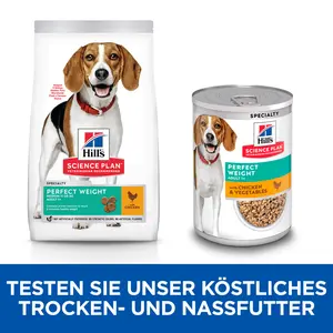 Hill’s Science Plan Perfect Weight Medium Adult Hundefutter mit Huhn