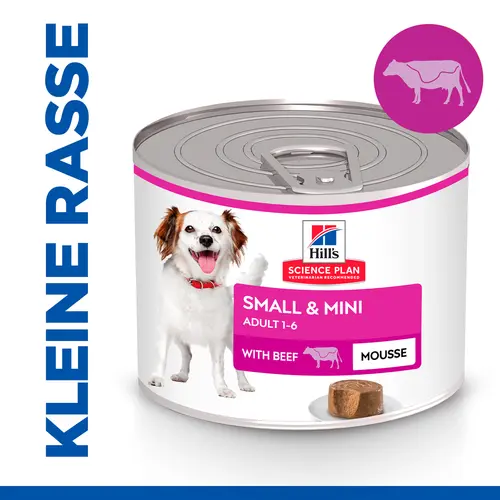 Hill's Science Plan Small & Mini Adult Mousse für Hunde mit Rindfleisch