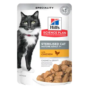 Hill's Science Plan Sterilised Cat Mature Adult Katzenfutter mit Huhn