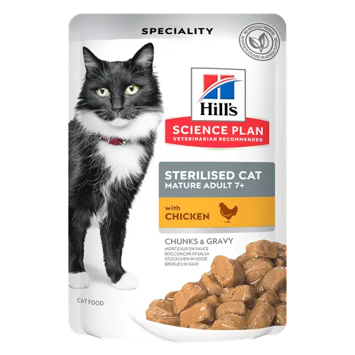 Hill's Science Plan Sterilised Cat Mature Adult Katzenfutter mit Huhn