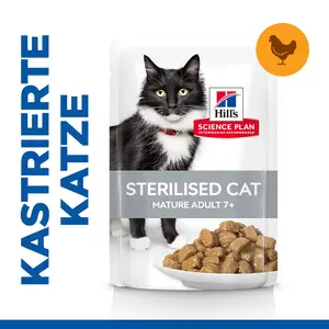 Hill's Science Plan Sterilised Cat Mature Adult Katzenfutter mit Huhn