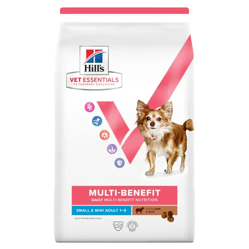 Hill's Vet Essentials MULTI-BENEFIT Adult Small & Mini Hundefutter mit Lamm und Reis
