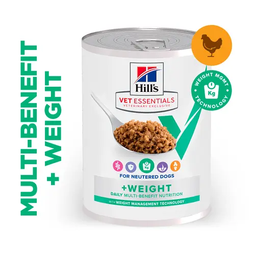 Hill's Vet Essentials MULTI-BENEFIT + Weight Adult Hundefutter mit Huhn und zugefügtem Gemüse