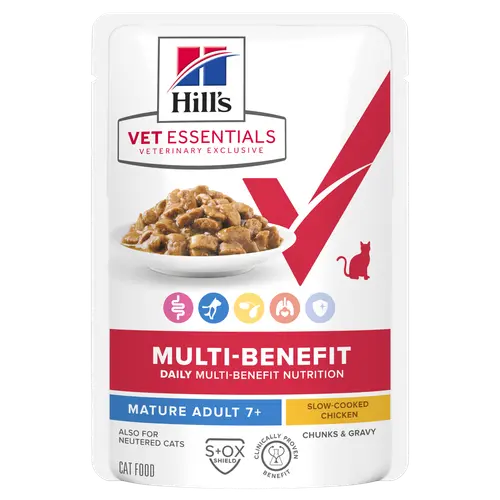 Hill's Vet Essentials MULTI-BENEFIT Mature Adult Katzenfutter mit Huhn