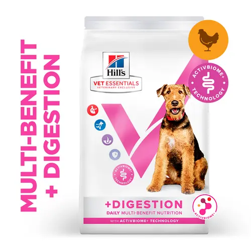 Hill's Vet Essentials MULTI-BENEFIT + Digestion Adult 1+ Medium Hundefutter mit Huhn