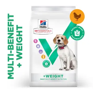 Hill's Vet Essentials MULTI-BENEFIT + Weight Adult 1+ Medium Hundefutter mit Huhn