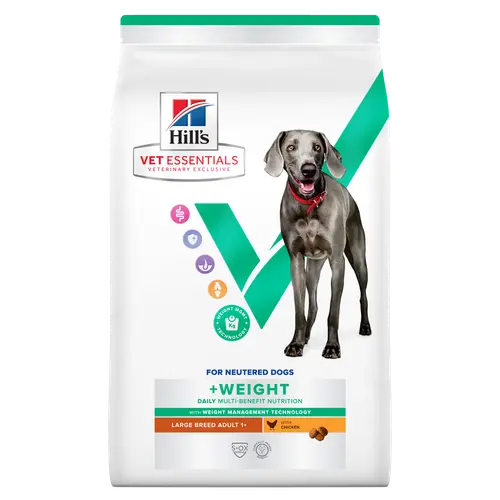 Hill's Vet Essentials MULTI-BENEFIT + Weight Adult 1+ Large Breed Hundefutter mit Huhn