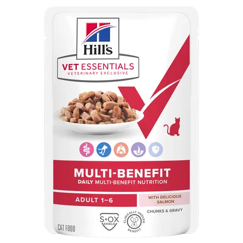 Hill's Vet Essentials MULTI-BENEFIT Adult Katzenfutter mit Lachs