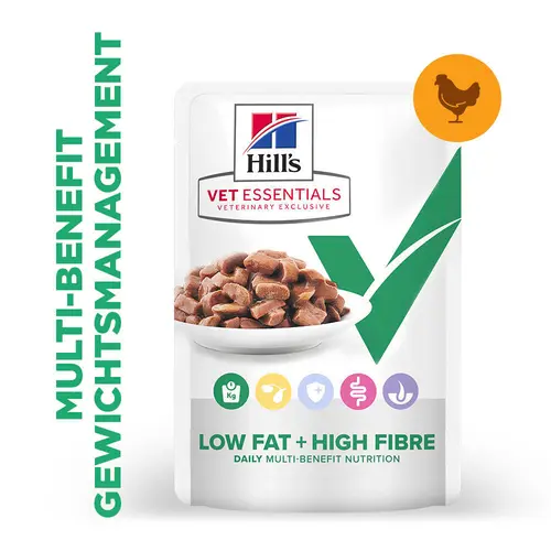 Hill's Vet Essentials MULTI-BENEFIT + Low Fat+High Fibre Adult Katzenfutter mit Huhn