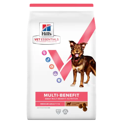 Hill's Vet Essentials MULTI-BENEFIT Adult Medium Hundefutter mit Lamm und Reis