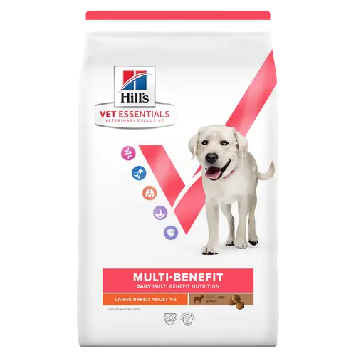 Hill's Vet Essentials MULTI-BENEFIT Adult Large Breed Hundefutter mit Lamm und Reis