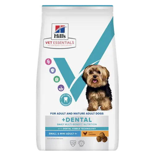 Hill's Vet Essentials MULTI-BENEFIT + Dental Adult 1+ Small & Mini Hundefutter mit Huhn