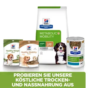 Hill's Prescription Diet Metabolic + Mobility Ragout für Hunde mit Thunfisch- und Gemüsegeschmack