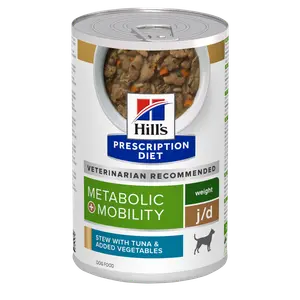 Hill's Prescription Diet Metabolic + Mobility Ragout für Hunde mit Thunfisch- und Gemüsegeschmack