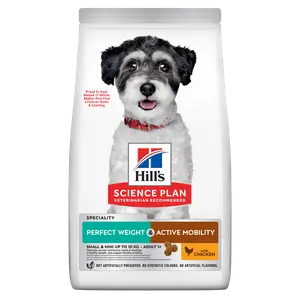 Hill's Science Plan Perfect Weight + Active Mobility Small & Mini Adult Hundefutter