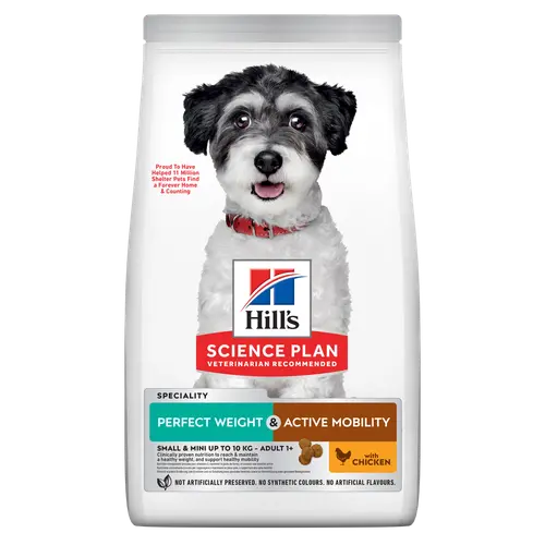 Hill's Science Plan Perfect Weight + Active Mobility Small & Mini Adult Hundefutter