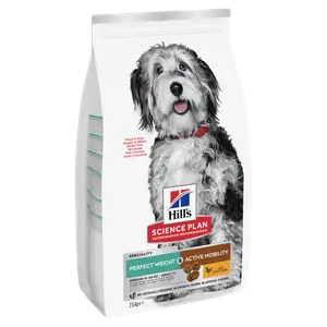 Hill's Science Plan Perfect Weight & Active Mobility Medium Adult Hundefutter mit Huhn