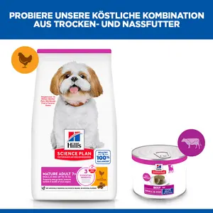 Hill's Science Plan Small & Mini Mature Adult Mousse für Hunde mit Rindfleisch