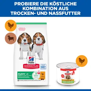 Hill’s Science Plan Puppy & Mother Tender Mousse für Hunde mit Huhn