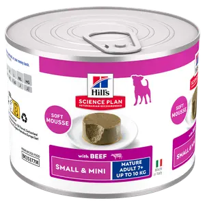 Hill's Science Plan Small & Mini Mature Adult Mousse für Hunde mit Rindfleisch