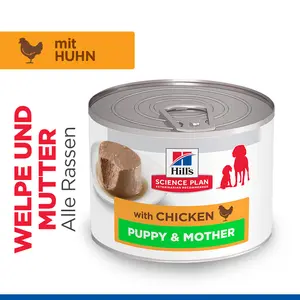 Hill’s Science Plan Puppy & Mother Tender Mousse für Hunde mit Huhn