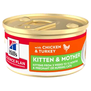Hill's Science Plan Kitten & Mother Tender Mousse für Katzen mit Huhn und Truthahn