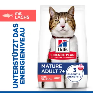 Hill's Science Plan Mature Adult Katzenfutter mit Lachs