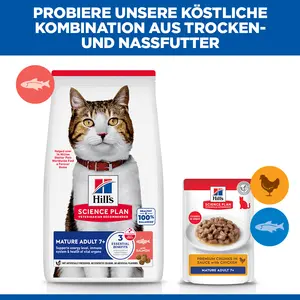 Hill's Science Plan Mature Adult Katzenfutter mit Lachs