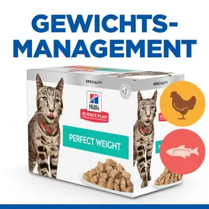 Hills Science Plan Perfect Weight Multipack Lachs Nassfutter für Katzen