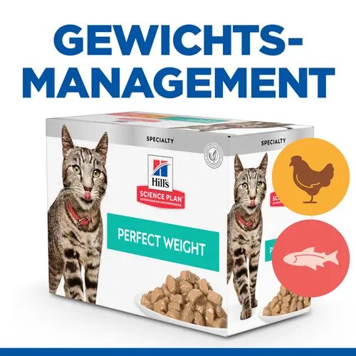 Hills Science Plan Perfect Weight Multipack Lachs Nassfutter für Katzen