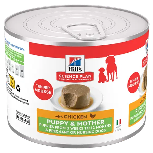 Hill’s Science Plan Puppy & Mother Tender Mousse für Hunde mit Huhn
