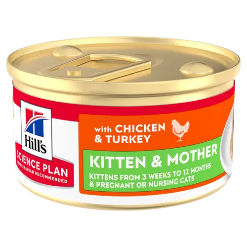 Hill's Science Plan Kitten & Mother Tender Mousse für Katzen mit Huhn und Truthahn