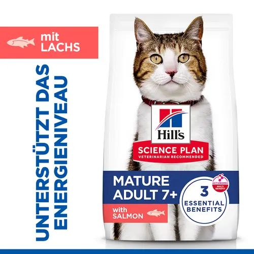 Hill's Science Plan Mature Adult Katzenfutter mit Lachs