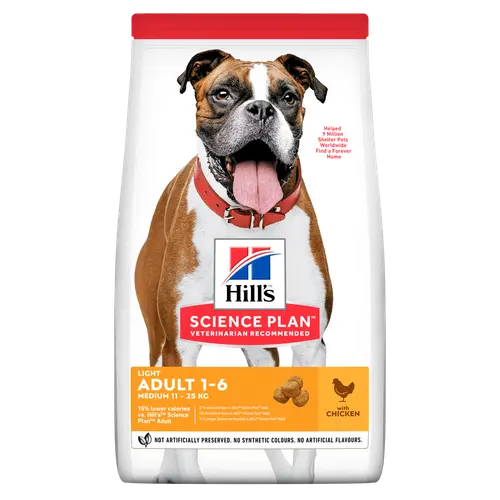 Hill's Science Plan Light Medium Adult Hundefutter mit Huhn