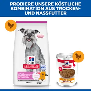 Hill's Science Plan Light Small & Mini Mature Adult Hundefutter mit Huhn