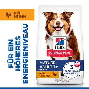 Hill's Science Plan Medium Mature Adult 7+ Hundefutter mit Huhn