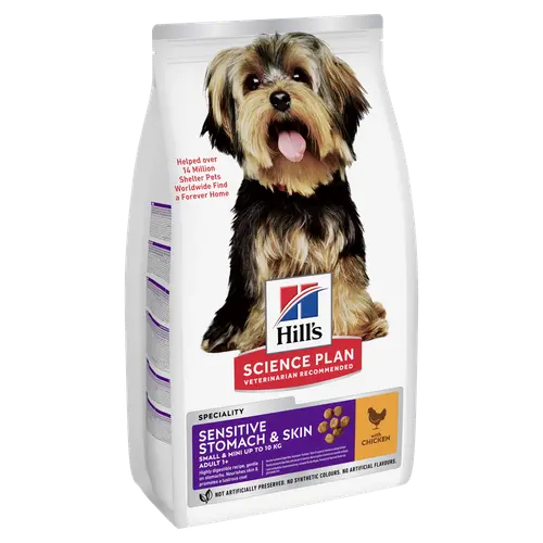 Hill's Science Plan Sensitive Stomach & Skin Small & Mini Adult Hundefutter mit Huhn