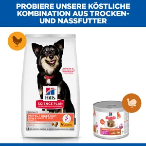 Hill's Science Plan Perfect Proteinhydrolysation Small & Mini Adult Hundefutter mit Huhn & braunem Reis