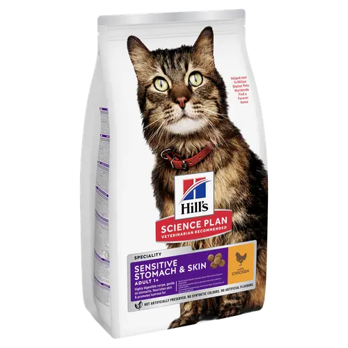 Hill's Science Plan Sensitive Stomach & Skin Adult Katzenfutter mit Huhn