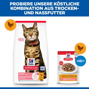 Hill's Science Plan Light Adult Katzenfutter mit Huhn
